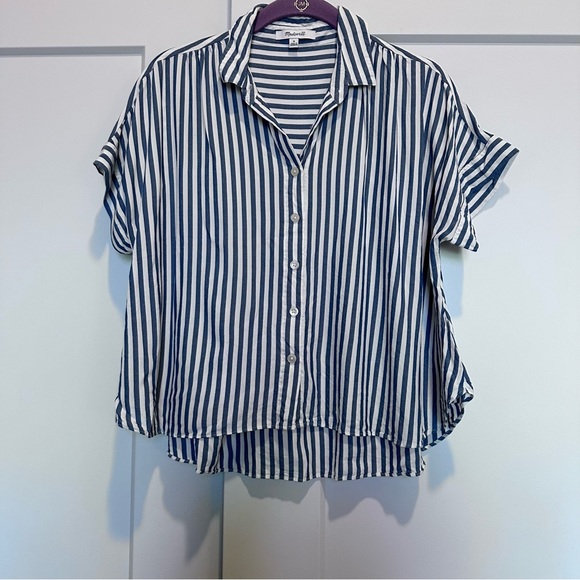 Madewell Hilltop Shirt in Savin Stripe - Picture 6 of 13